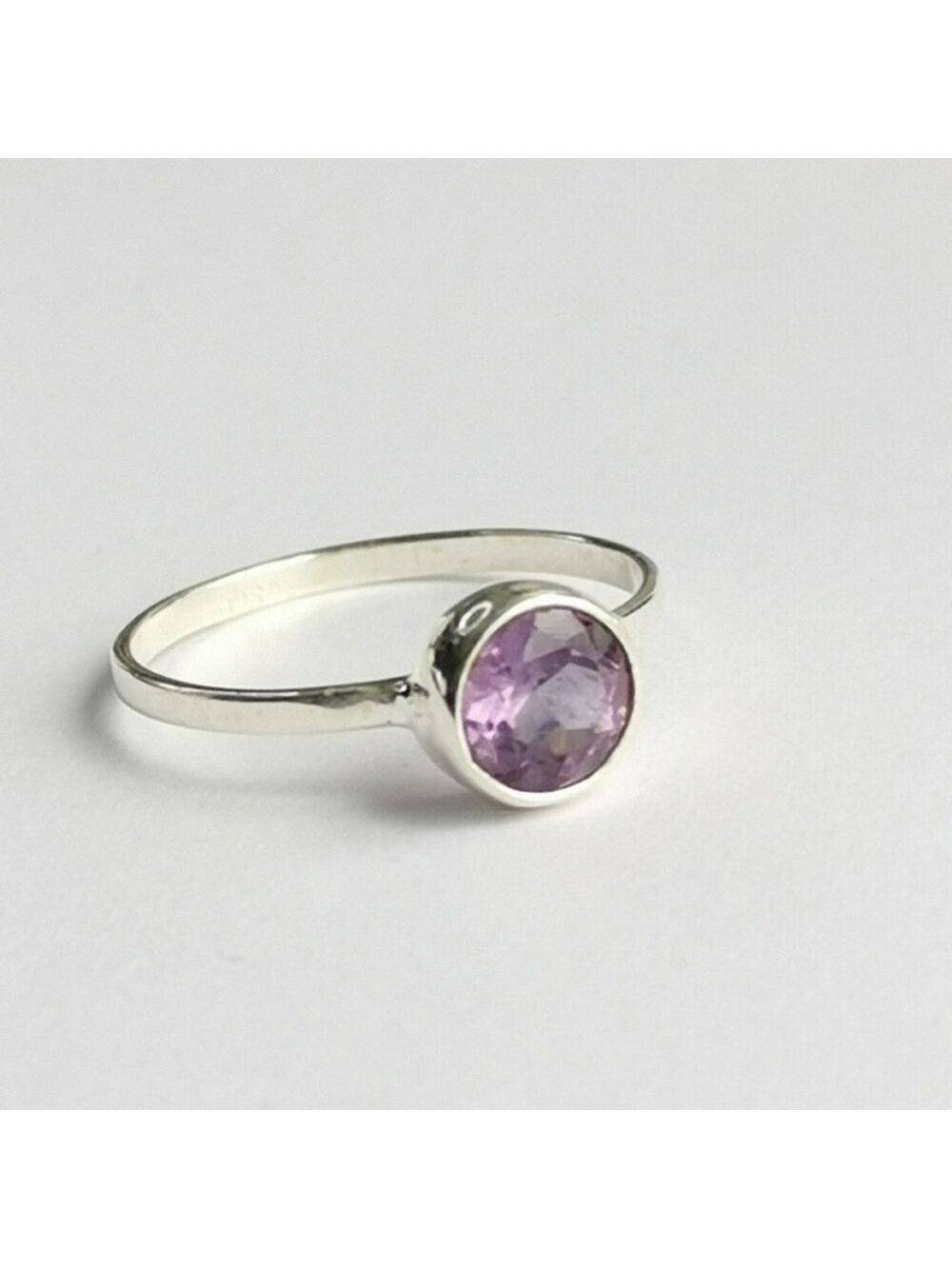 Amethyst ring in Sterling Silver Sz 7.25 🆕
